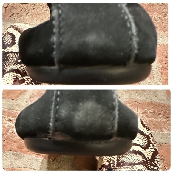 Yosi Samra Calf Loafers Size 8 Brown Black Cream Foldable Fla - Picture 13 of 16